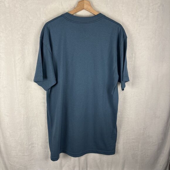 Mortal Kombat Klassic Dragon Graphic Big Logo Blue Shirt Large Tall LT NWT - Picture 5 of 6